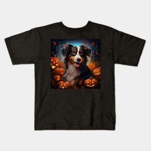 Australian shepherd Halloween Kids T-Shirt